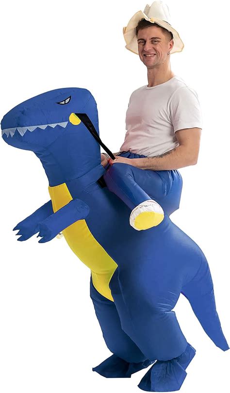 Iretg Disfraz Inflable De Dinosaurio Para Adultos Halloween