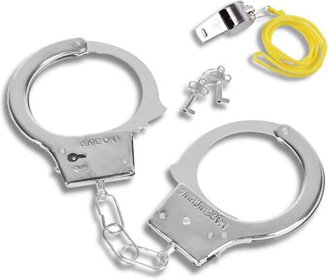 Kostüme Stainless Steel Metal Handcuffs Toy Handcuff Prop With Keys For