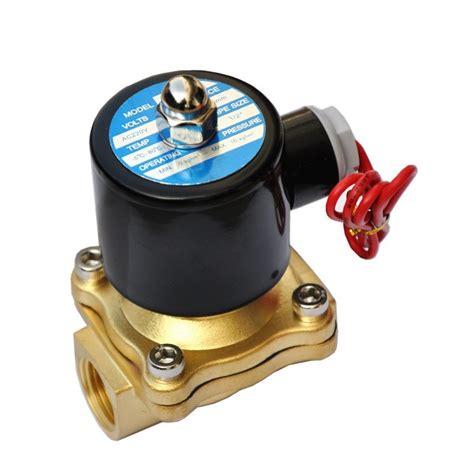 Hydraulic Electric Solenoid Valve Normally Closed 2 Way Brass Stainless