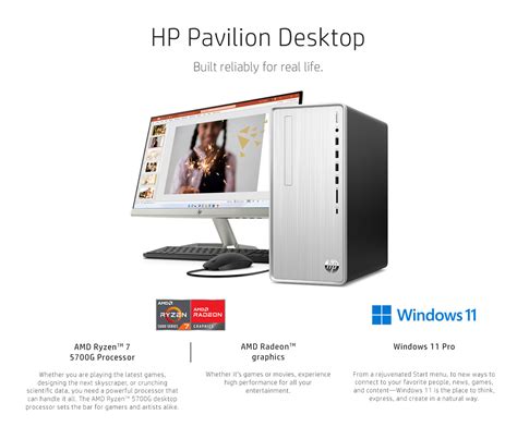 Hp Pavillion Tp Home Business Desktop Amd Ryzen G