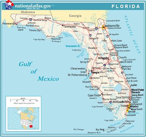 Florida Map With Cities Labeled Gennie Clementine