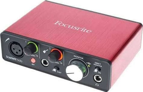 Jual Focusrite Scarlett Solo 2nd Gen Usb Audio Interface With Pro