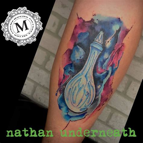 Phial of Galadriel tattoo - watercolor style - done by Nathan ...