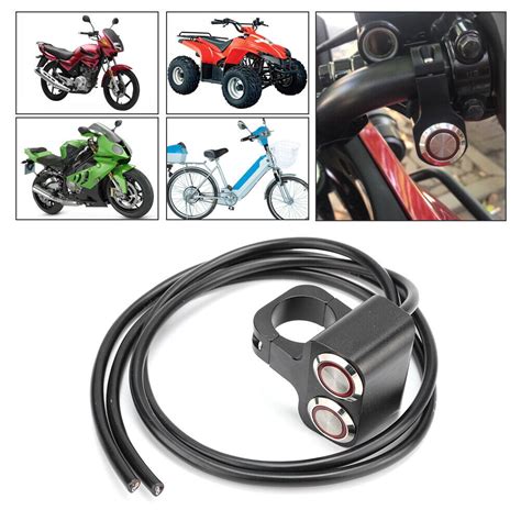 Handlebar Headlight Dual Switch Spot Light Led Waterproof Motorcycles