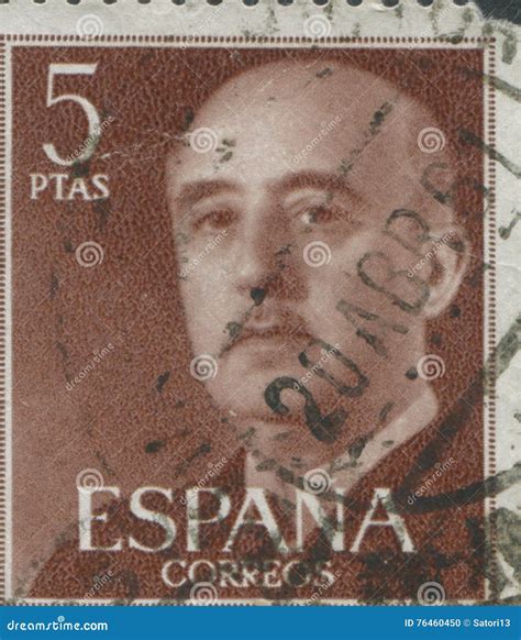 Spain Circa Stamp Printed In Spain Showing A Portrait Of