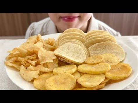 ASMR Potato Chips Eating Sounds YouTube