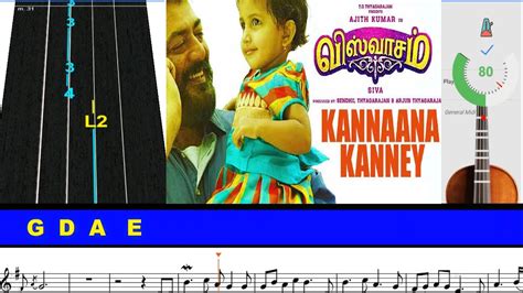 Kannaana Kanney Easy Keyboard Violin Notes Tabs Arr By Violinist Sibin