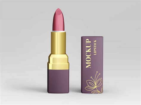 2 Free Lipsticks Mockup PSD