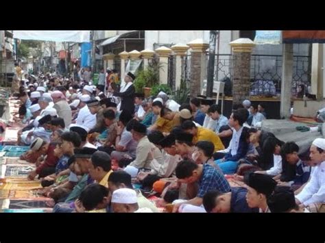 WOW RAMAI Beginilah Warga RW 03 Kelurahan Papanggo Saat Sholat Idul