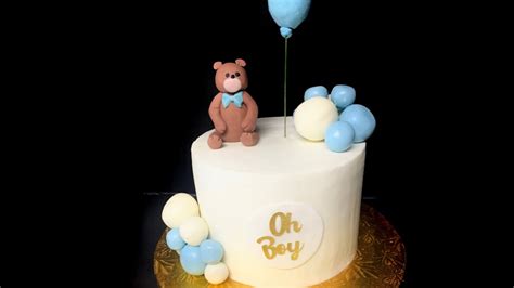 Pastel De Baby Shower Con Osito YouTube