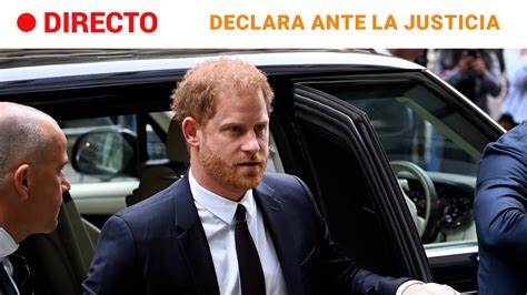 PrÍncipe Harry Declara En El Juicio Por Las Escuchas Ilegales Del Daily Mirror Rtve Youtube