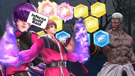 Ex Orochi Chris And Shermie Mini Summon Guild Raid Inferno Solo Geese