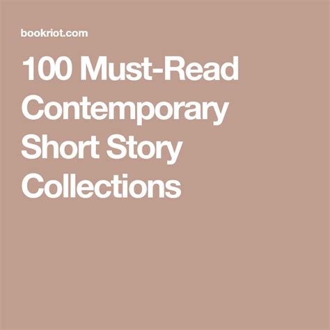 100 Must Read Contemporary Short Story Collections Book Riot Short