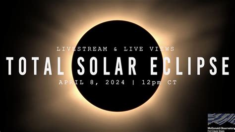 Total Solar Eclipse Livestream College Of Natural Sciences