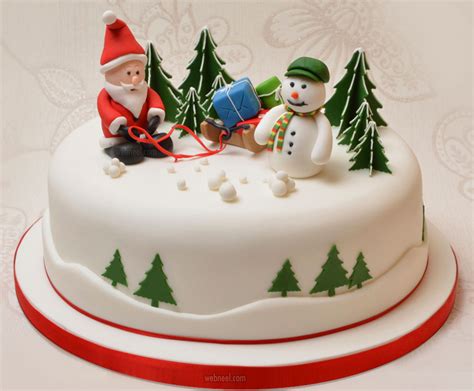 40 Beautiful Christmas Cake Decoration Ideas from top designers