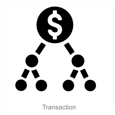 Premium Vector Transaction And Finance Icon Concept