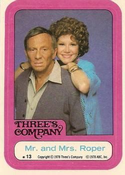 1978 Three S Company Trading Cards Three S Company Trading Card