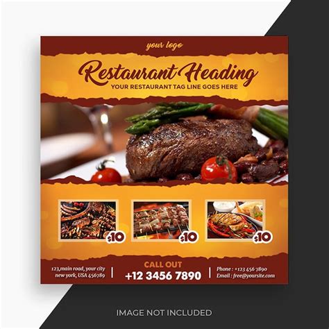 Premium Psd Psd Food Social Media Promotion And Instagram Banner Post