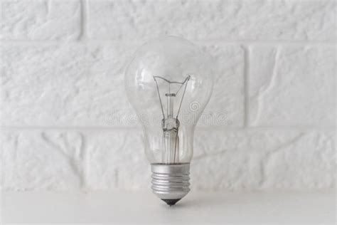 Light Bulb Realistic Photo Image Tungsten Light Bulb Isolated On White