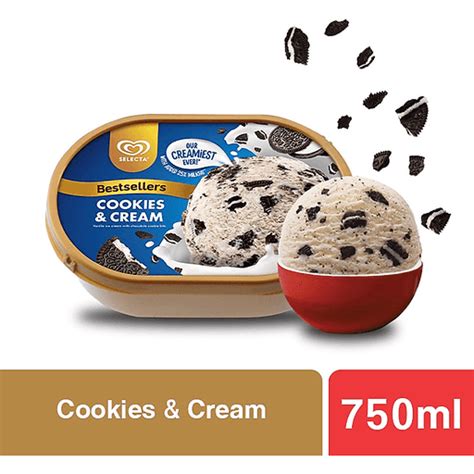 Selecta Cookies And Cream Ice Cream 750ml Shop Walter Mart