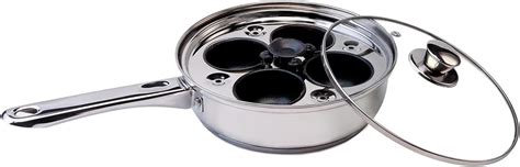 Egg Poacher Pan Stainless Steel Poached Egg Cooker Perfect Poached