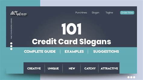 121 Best Credit Card Slogans Ideas And Examples Tiplance