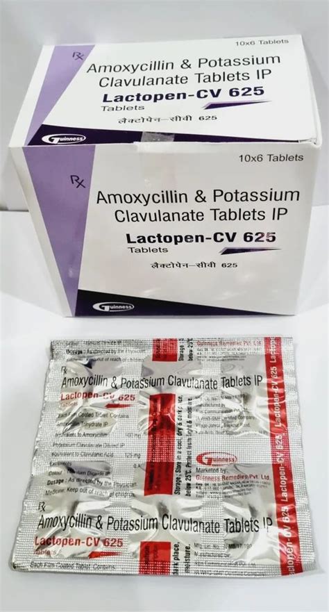 Amoxycillin Potassium Clavulanate 625 Mg Tablet Amoxyclav At Rs 420