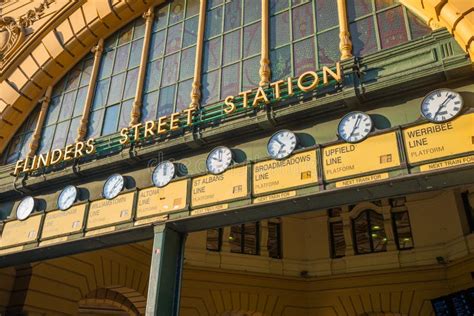 Flinders Street Station an Iconic Landmark of Melbourne, Australia in the Night Time. Editorial ...