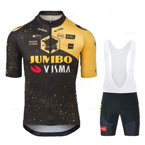 Jumbo Visma Maillot De Cyclisme Pour Hommes Ensemble Professionnel