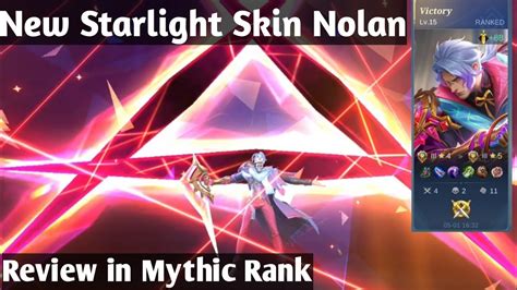 New Starlight Skin Nolan Full Gameplay Ranked YouTube