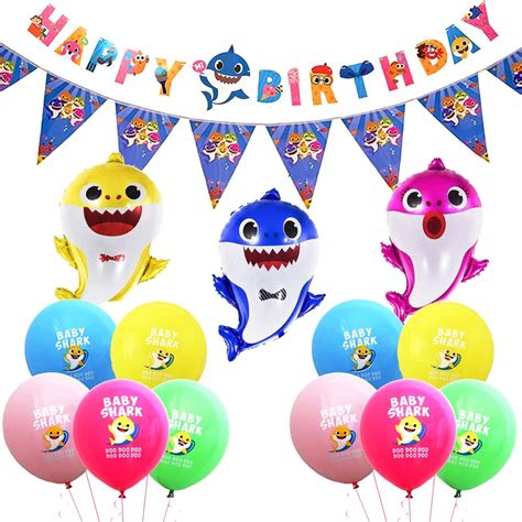 Party Propz Baby Shark Birthday Decorations Pcs Birthday Decoration