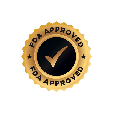 Fda Approved Food And Drug Administration Stamp Icon Symbol Label