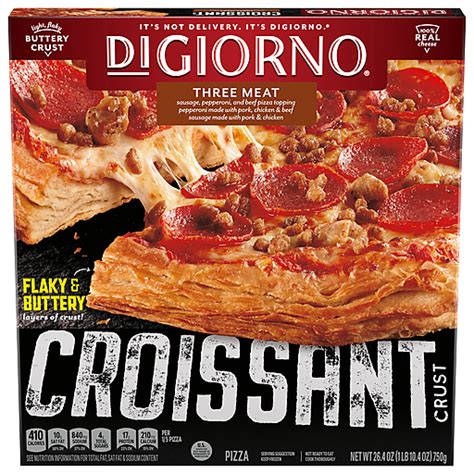 Di Giorno Pizza Croissant Crust Three Meat 26 4 Oz Pizza Carlie C S