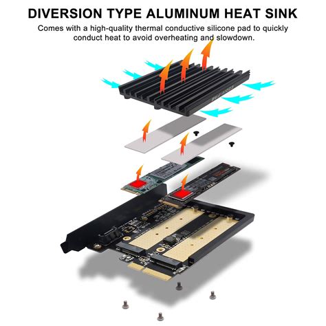 Ezdiy Fab Dual M Adapter M Pcie Nvme And Pcie Ahci Ssd To Pcie