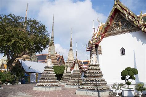 Beautiful Chedi In The Wat Pho Bangkok Editorial Image Image Of