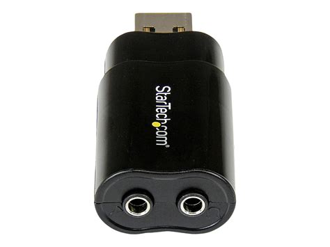 Startech Usb Sound Card Mm Audio Adapter External Sound Card