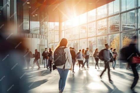 premium photo students walking  class   university  college