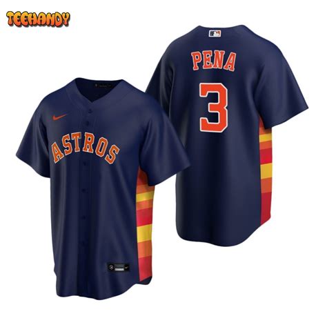 Houston Astros Jeremy Pena Navy Replica Alternate Jersey