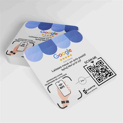 Plaque Avis Google NFC Digital Business Card