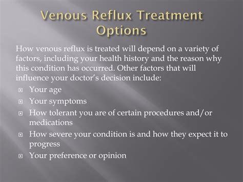 PPT WHAT IS VENOUS REFLUX DISEASE PowerPoint Presentation Free