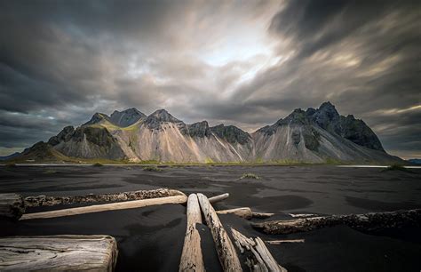 Vestrahorn Mountain Stokksnes West Iceland