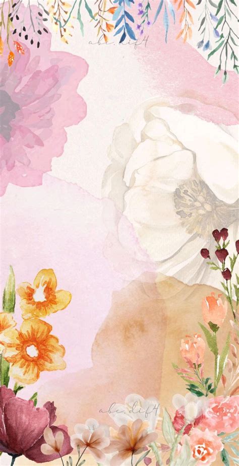 Watercolor Flowers Wallpaper