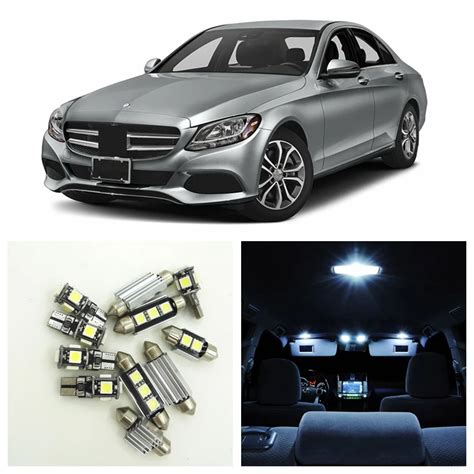 14pcs White Canbus Car LED Light Bulbs Interior Package Kit For 2011