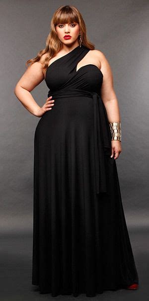 Black Gown Perfect For The Fabulous Plus Size Bridesmaid Maybe In A