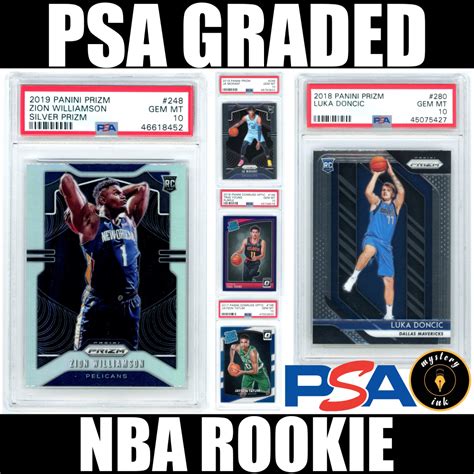 Mystery Ink PSA Graded Modern NBA Basketball Rookie RC Pack Mystery Box