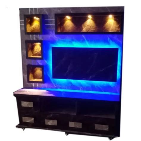 Brown Wooden Modern Lcd Tv Wall Unit For Home At Rs Piece In