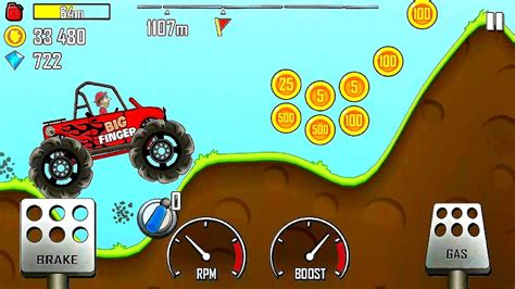 Hill Climb Racing Big Finger And Trophy Truck Android Gameplay