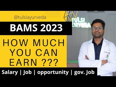 Salary And Earnings After Bams Future And Scope YouTube