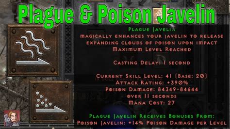 D2R Skills Abilities Poison Javelin Plague Javelin Amazon