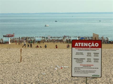 G1 Prefeitura De Manaus Interdita Praia Da Ponta Negra Pela Segunda